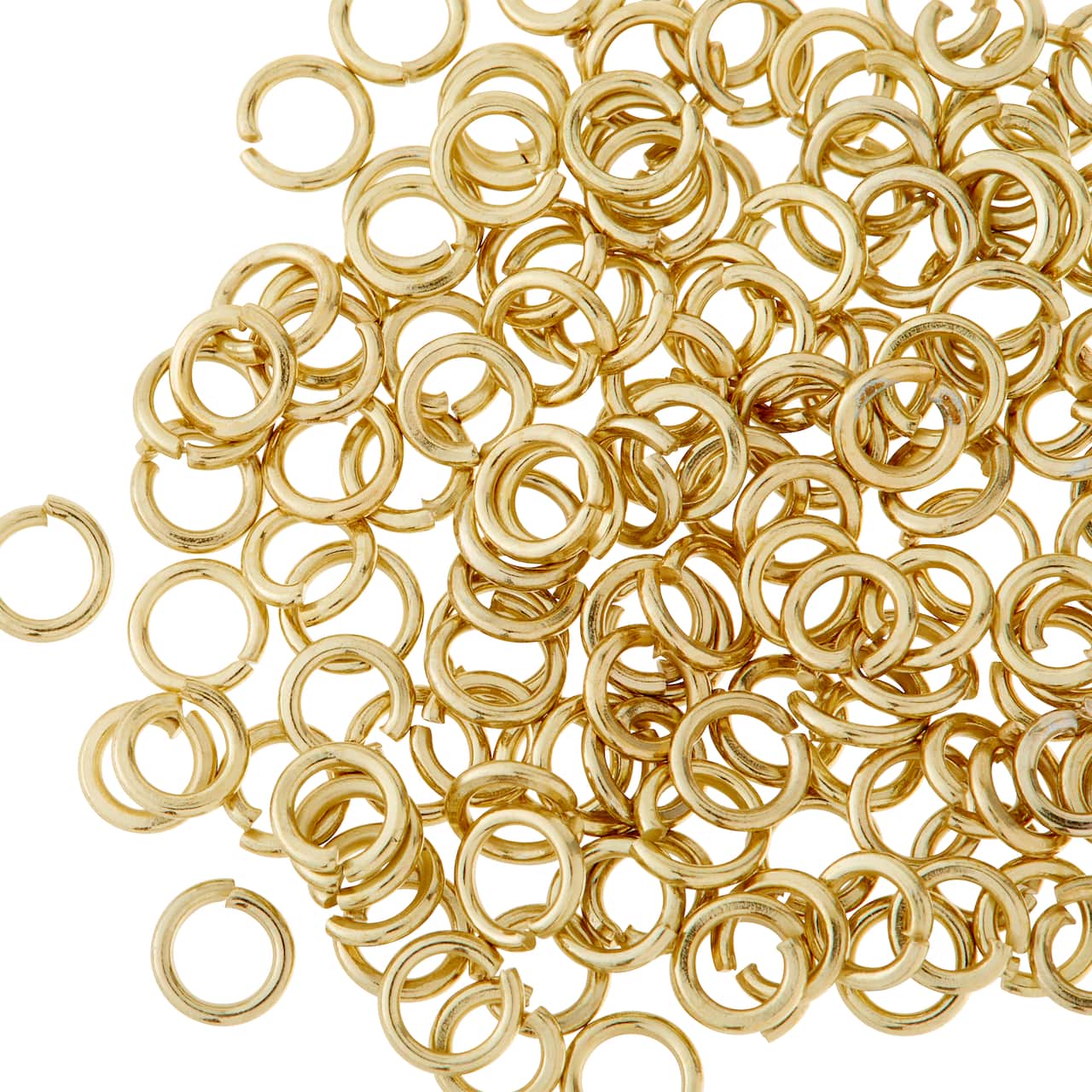 12 Pack: Gold Finish Jump Rings by Bead Landing™